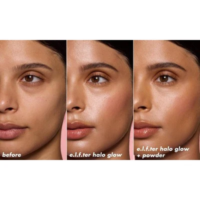 e.l.f. Halo Glow Powder Filter Foundation Medium Warm 0.35oz - Imperfect Box - Image 5