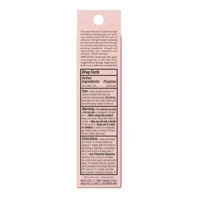 e.l.f. Halo Glow Skin Tint Light Coverage Foundation Mineral SPF 50 4 Light Neutral 1 fl oz - Imperfect Box - Image 13