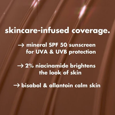 e.l.f. Halo Glow Skin Tint Light Coverage Foundation Mineral SPF 50 4 Light Neutral 1 fl oz - Imperfect Box - Image 8
