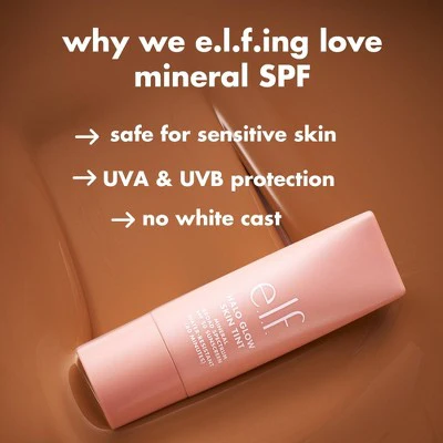 e.l.f. Halo Glow Skin Tint Light Coverage Foundation - Mineral SPF 50 - 6 Light Cool - 1 fl oz - Image 7