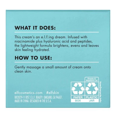 e.l.f. Holy Hydration! Face Cream 1.8oz - Imperfect Box - Image 7