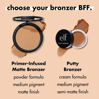 e.l.f. Primer-Infused Matte Bronzer Fresh Tan 0.35oz - New - Image 9