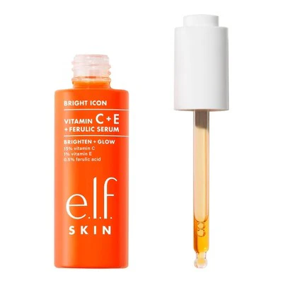 e.l.f. SKIN Bright Icon Vitamin C + E + Ferulic Face Serum 1 fl oz - Imperfect Box - Image 12