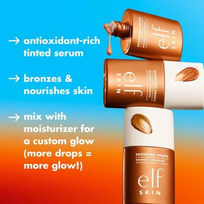 e.l.f. SKIN Bronzing Drops Rose Gold 1 fl oz - Imperfect Box - Image 5