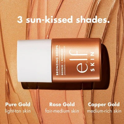 e.l.f. SKIN Bronzing Drops Rose Gold 1 fl oz - Imperfect Box - Image 6