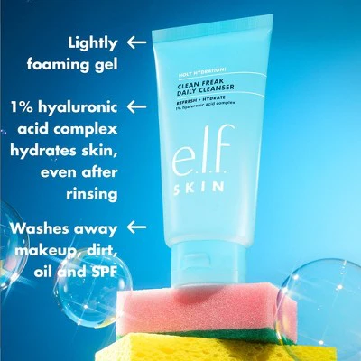 e.l.f. SKIN Holy Hydration! Clean Freak Daily Cleanser 5.5oz - New - Image 3