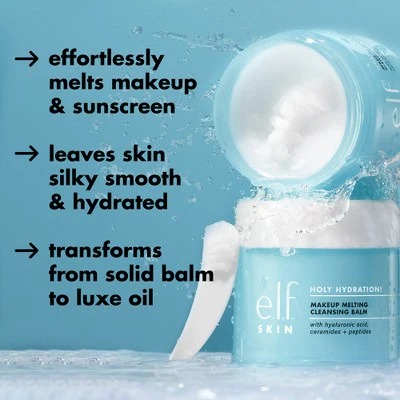 e.l.f. SKIN Holy Hydration Makeup Melting Cleansing Balm 2 oz - Imperfect Box - Image 4