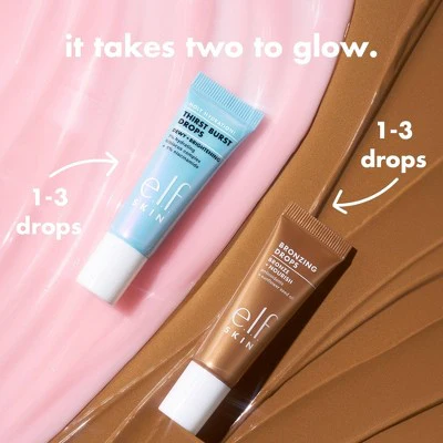 e.l.f. SKIN The Hottest Drops Duo Bronzing Drops & Holy Hydration 2ct/0.33oz - Imperfect Box - Image 6