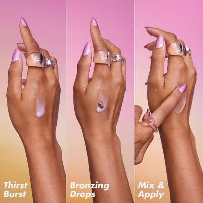 e.l.f. SKIN The Hottest Drops Duo Bronzing Drops & Holy Hydration 2ct/0.33oz - Imperfect Box - Image 7