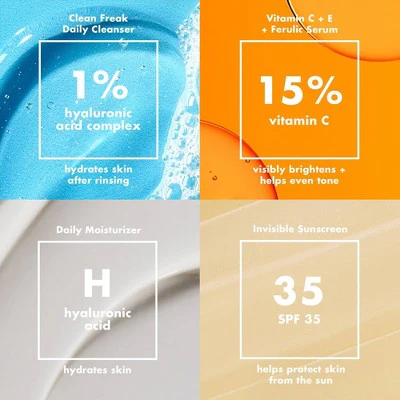 e.l.f. SKIN Wake the e.l.f. Up! Skincare Holiday Gift Kit 4ct - Imperfect Box - Image 6