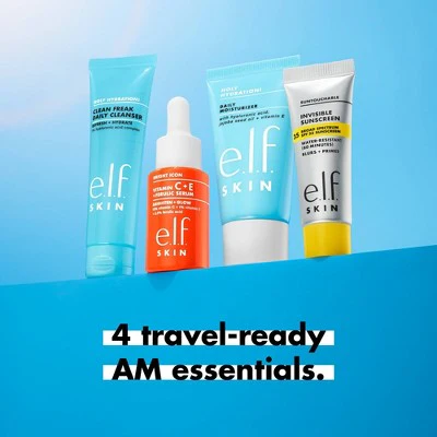 e.l.f. SKIN Wake the e.l.f. Up! Skincare Holiday Gift Kit 4ct - Imperfect Box - Image 8