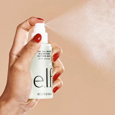e.l.f. Stay All Night Micro-Fine Setting Mist Light Green 2.7 fl oz - New - Image 2