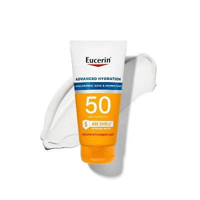 Eucerin Advanced Hydration Sunscreen Lotion SPF 50 5 fl oz - Imperfect Container