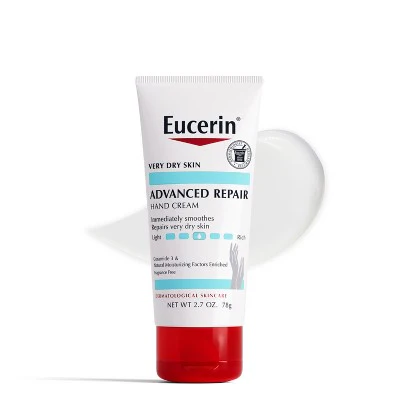Eucerin Advanced Repair Hand Cream Unscented 2.7oz/1ct - New