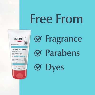 Eucerin Advanced Repair Hand Cream Unscented 2.7oz/1ct - New - Image 6