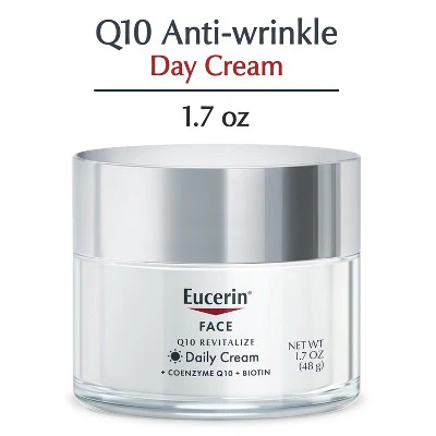 Eucerin Q10 Anti-Wrinkle Sensitive Skin Unscented Face Cream 1.7oz - New - Image 3
