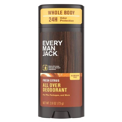 Every Man Jack All Over Solid Deodorant Fresh Citrus 2.6oz - New - Image 2