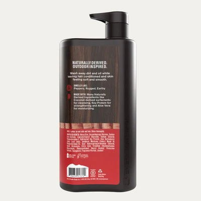 Every Man Jack Cedarwood Hydrating Men's 3-in-1 Body Wash and Shampoo and Conditioner 28.8 fl oz - Imperfect Container - Image 11
