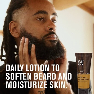 Every Man Jack Men's Recovery Beard + Face Moisturizer Lotion Sandalwood 3.2 fl oz - Imperfect Container - Image 5