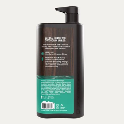 Every Man Jack Sea Salt Citrus Men's 3 in 1 All Over Wash 28.8 fl oz - Imperfect Container - Image 11
