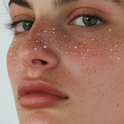 Fazit Rose Gold Glitter Freckle Makeup Patches - New - Image 8
