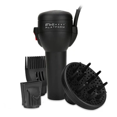 FHI Heat Handle-Less Dryer Black 1500 Watts - Imperfect Box