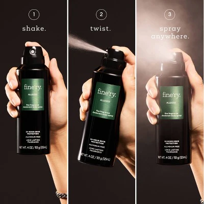 fine'ry. Men's Deodorant Spray Alleged 4oz - Imperfect Container - Image 7