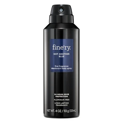 fine'ry. Men's Deodorant Spray Not Another Blue 4oz - Imperfect Container