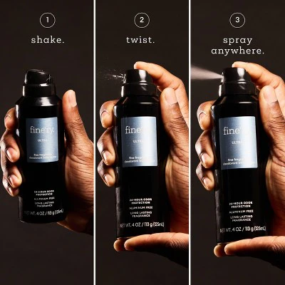 fine'ry. Men's Deodorant Spray Ultra 4oz - Imperfect Container - Image 7