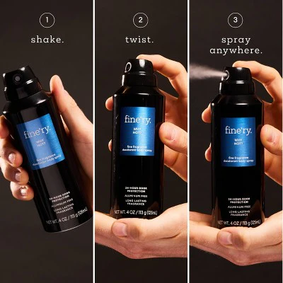 fine'ry. Men's Deodorant Spray Why Not? 4oz - Imperfect Container - Image 5