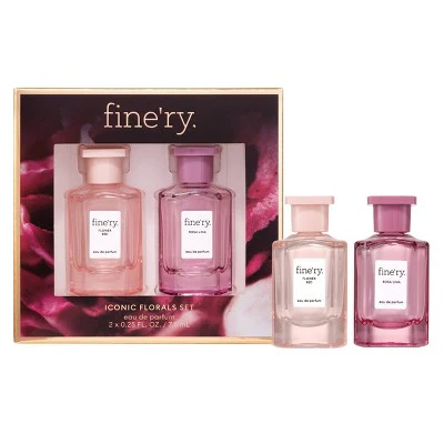 fine'ry. Mini EDP Duo Gift Set Rosa Lina + Flower Bed 2pc - Imperfect Box - Image 4