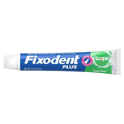 Fixodent Plus Scope Secure Denture Adhesive 2oz/3pk - Imperfect Box - Image 8