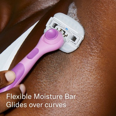 Flamingo Moisture Plus Women's Razor Blade Refills 4ct - New - Image 3