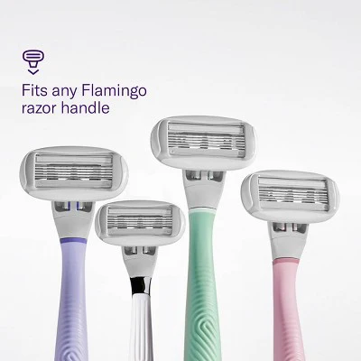 Flamingo Women's Razor Blade Refills 5-Blade Refill Cartridges 4ct - Imperfect Box - Image 5