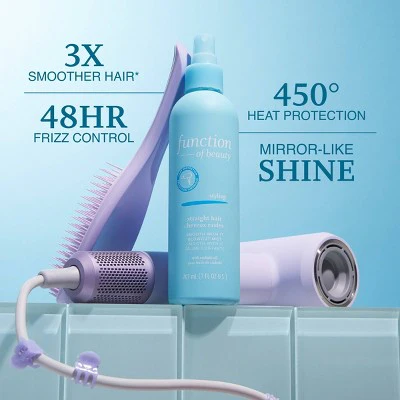 Function of Beauty Smooth With It Blowout Mist Heat Protectant Spray 7 fl oz - Imperfect Container - Image 4