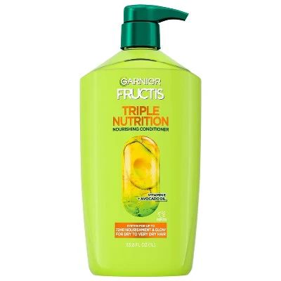 Garnier Fructis Active Fruit Protein Triple Nutrition Fortifying Conditioner 33.8 fl oz - Imperfect Container