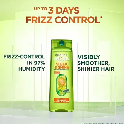 Garnier Fructis with Active Fruit Protein Sleek & Shine Shampoo 33.8 fl oz - Imperfect Container - Image 4