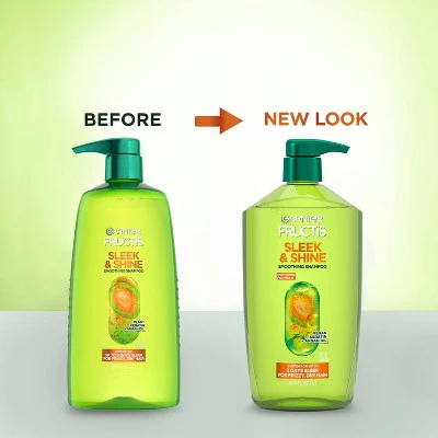 Garnier Fructis with Active Fruit Protein Sleek & Shine Shampoo 33.8 fl oz - Imperfect Container - Image 9