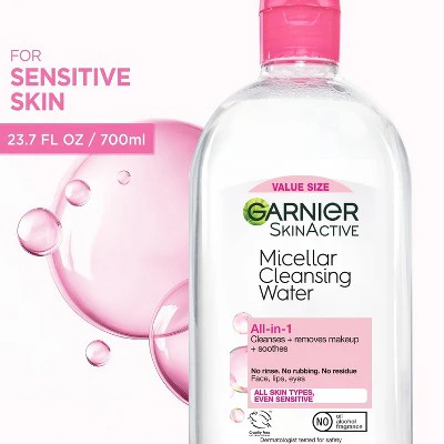 Garnier Micellar Water Hydrating Facial Cleanser & Makeup Remover Basic Cleansing 23.7 fl oz - New - Image 10