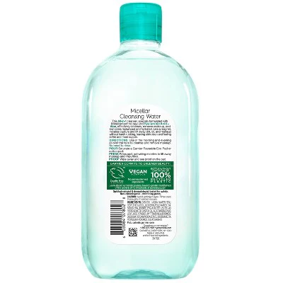 Garnier SkinActive Replumping Hyaluronic Acid/Aloe Micellar Cleansing Water 23.7 fl oz - Imperfect Container - Image 3
