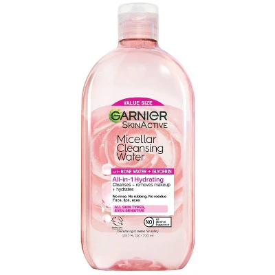 Garnier SkinActive Water Rose Micellar Cleansing Water 23.7 fl oz - Imperfect Container - Image 2