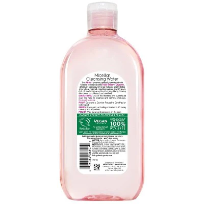 Garnier SkinActive Water Rose Micellar Cleansing Water 23.7 fl oz - Imperfect Container - Image 3