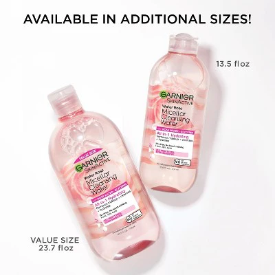 Garnier SkinActive Water Rose Micellar Cleansing Water 23.7 fl oz - Imperfect Container - Image 9