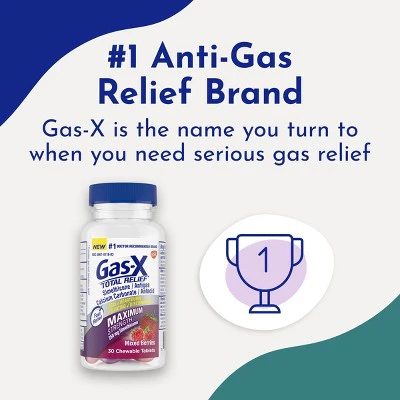Gas-X Total Relief Chewable Tablets 30ct - New - Image 6