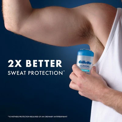 Gillette 72 Hours Sweat Protection Clear Gel Antiperspirant & Deodorant for Men Cool Wave 2.6oz - Imperfect Box - Image 3
