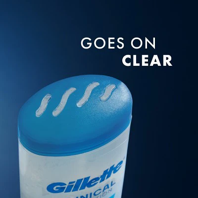 Gillette 72 Hours Sweat Protection Clear Gel Antiperspirant & Deodorant for Men Cool Wave 2.6oz - Imperfect Box - Image 9