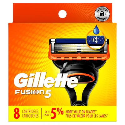 Gillette Fusion 5 Men's Razor Blade Refills 8ct - Missing Box - Image 8