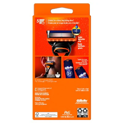 Gillette Fusion5 Men's Razor + 2 Razor Blade Refills - Imperfect Box - Image 9
