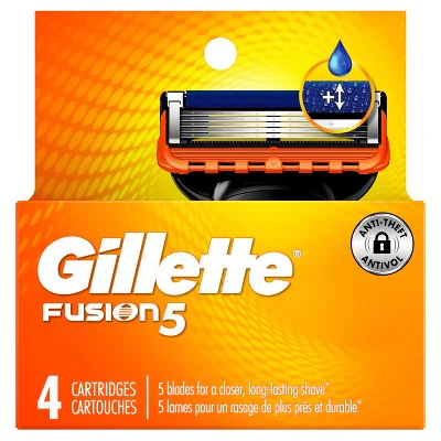 Gillette Fusion5 Men's Razor Blade Refills 4ct - Missing Box - Image 2