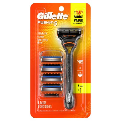 Gillette Fusion5 Value Pack Razor Handle + 5 Blade Refills - Imperfect Box - Image 2